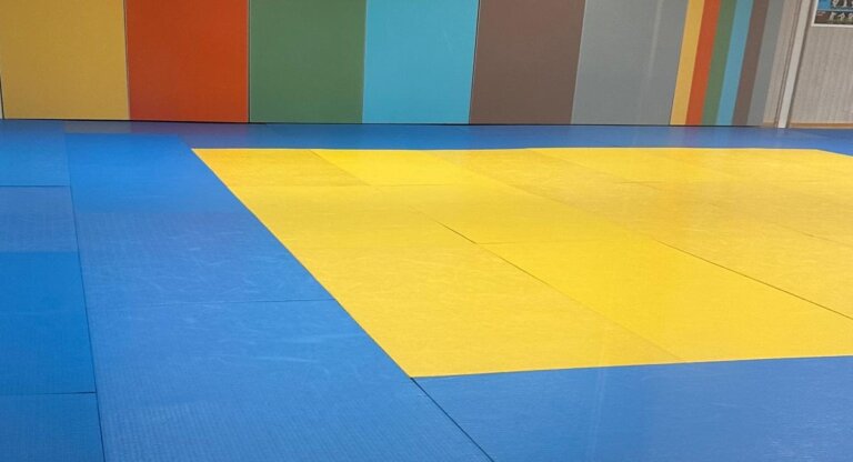 Tatami d'un club de judo