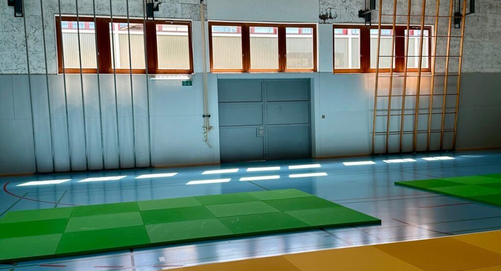 Dojo Judo vide avant un randori en Suisse